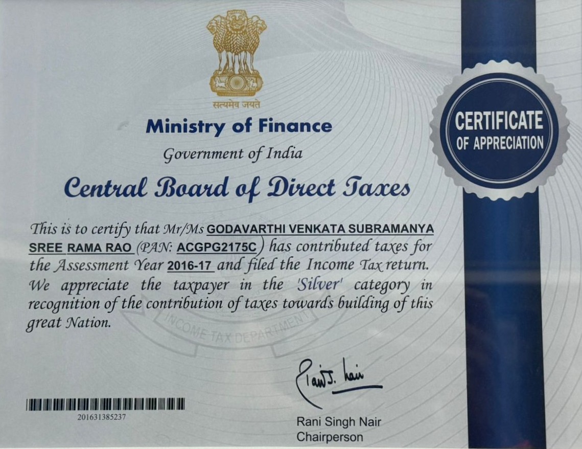 2024 Silver Category Tax Payer Recognition